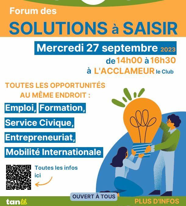 Forum « Des solutions à saisir » – Niort