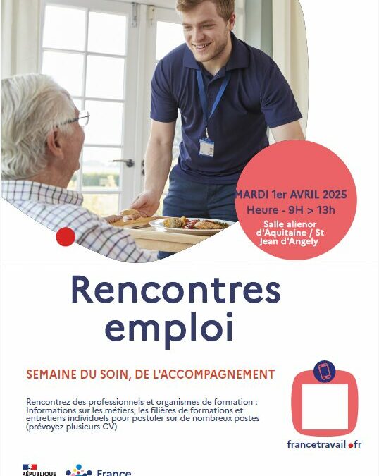 Semaine du Soin et de l&rsquo;Accompagnement – France Travail St Jean d&rsquo;Angely