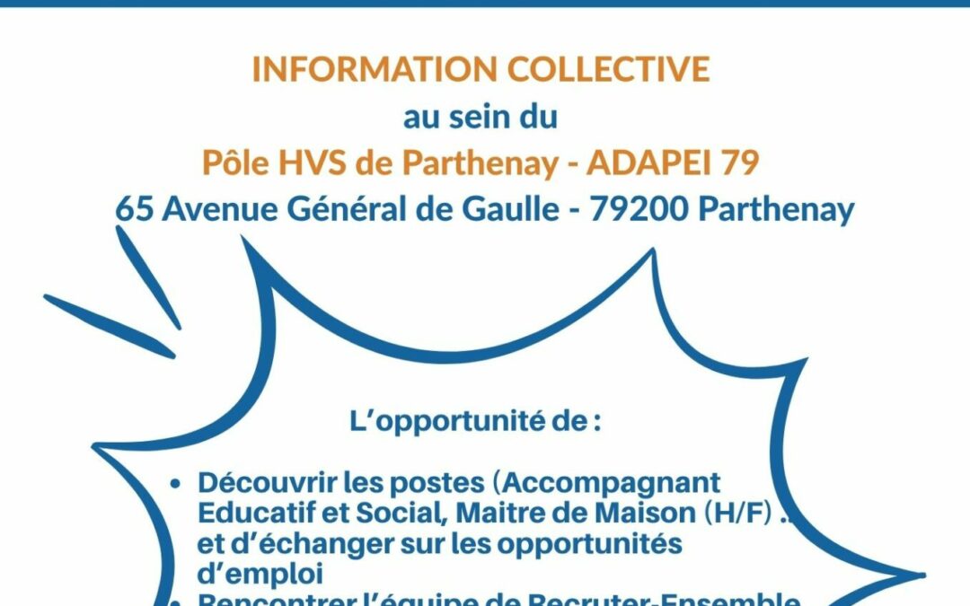 Information Collective – Pôle HVS de Parthenay